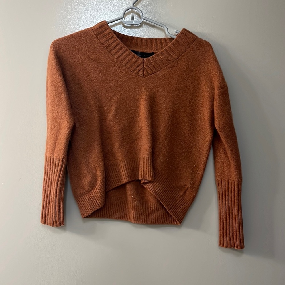 360 Cashmere - orange long sleeve sweater